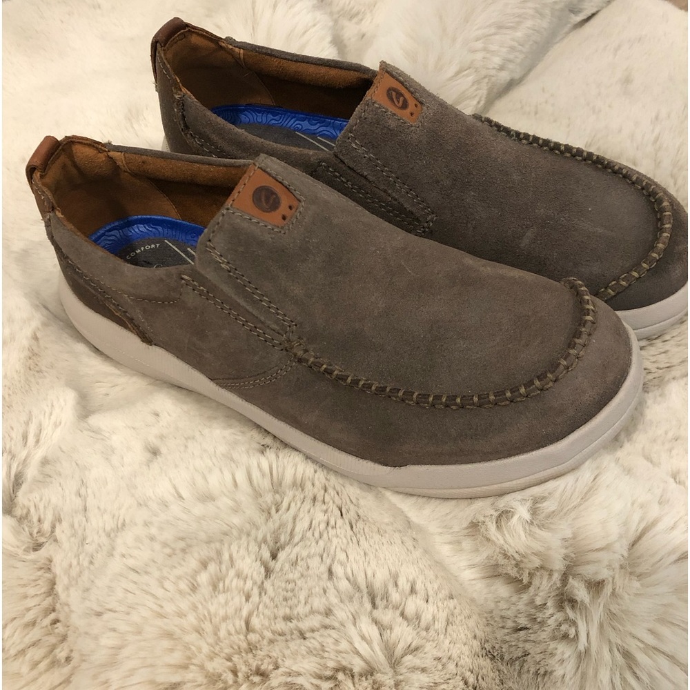 NWT! Men’s Leather Driftway Step Clark’s Slip on Loafer Shoes